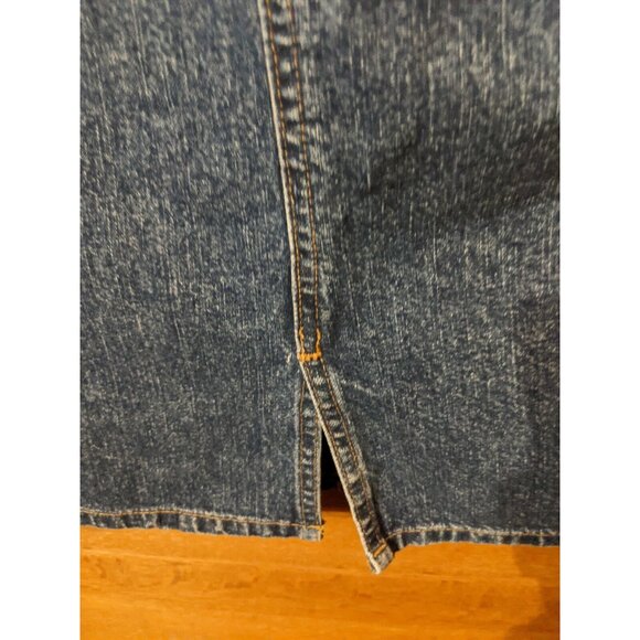 Eddie Bauer Skirt 6 Denim Jean Modest Womens Blue - Picture 6 of 6